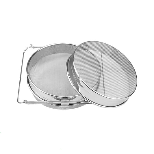 Filtres à miel double tamis en inox — lot de 5