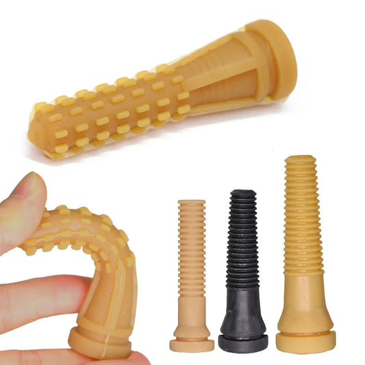 Doigts de plumeuse en caoutchouc naturel — 62 à 93 mm, lots de 20 à 100