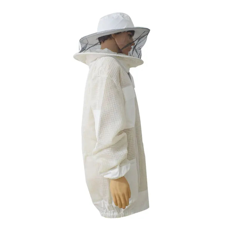 Veste d'apiculteur 3 couches ventilée — chapeau et voile inclus