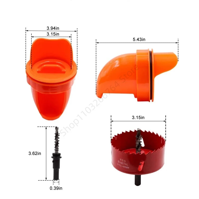 Kit de mangeoires à gravité anti-gaspillage pour seau — lot de 4
