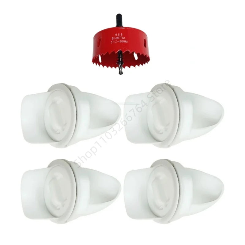 Kit de mangeoires à gravité anti-gaspillage pour seau — lot de 4