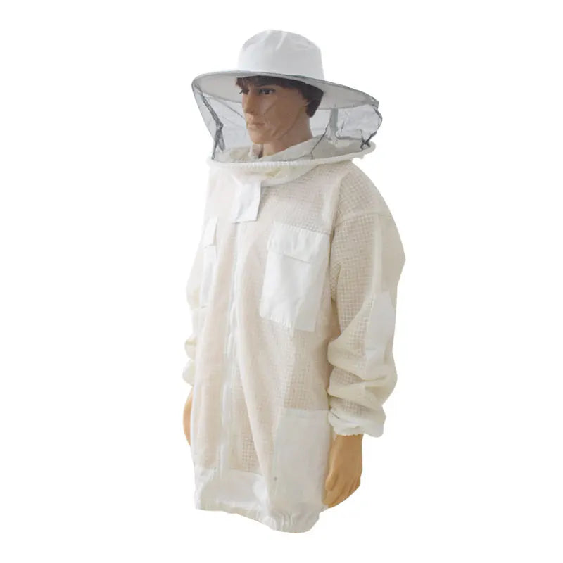 Veste d'apiculteur 3 couches ventilée — chapeau et voile inclus