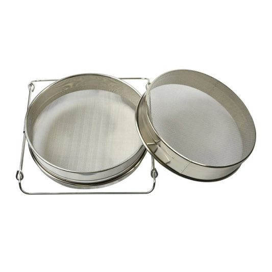 Filtres à miel double tamis en inox — lot de 5