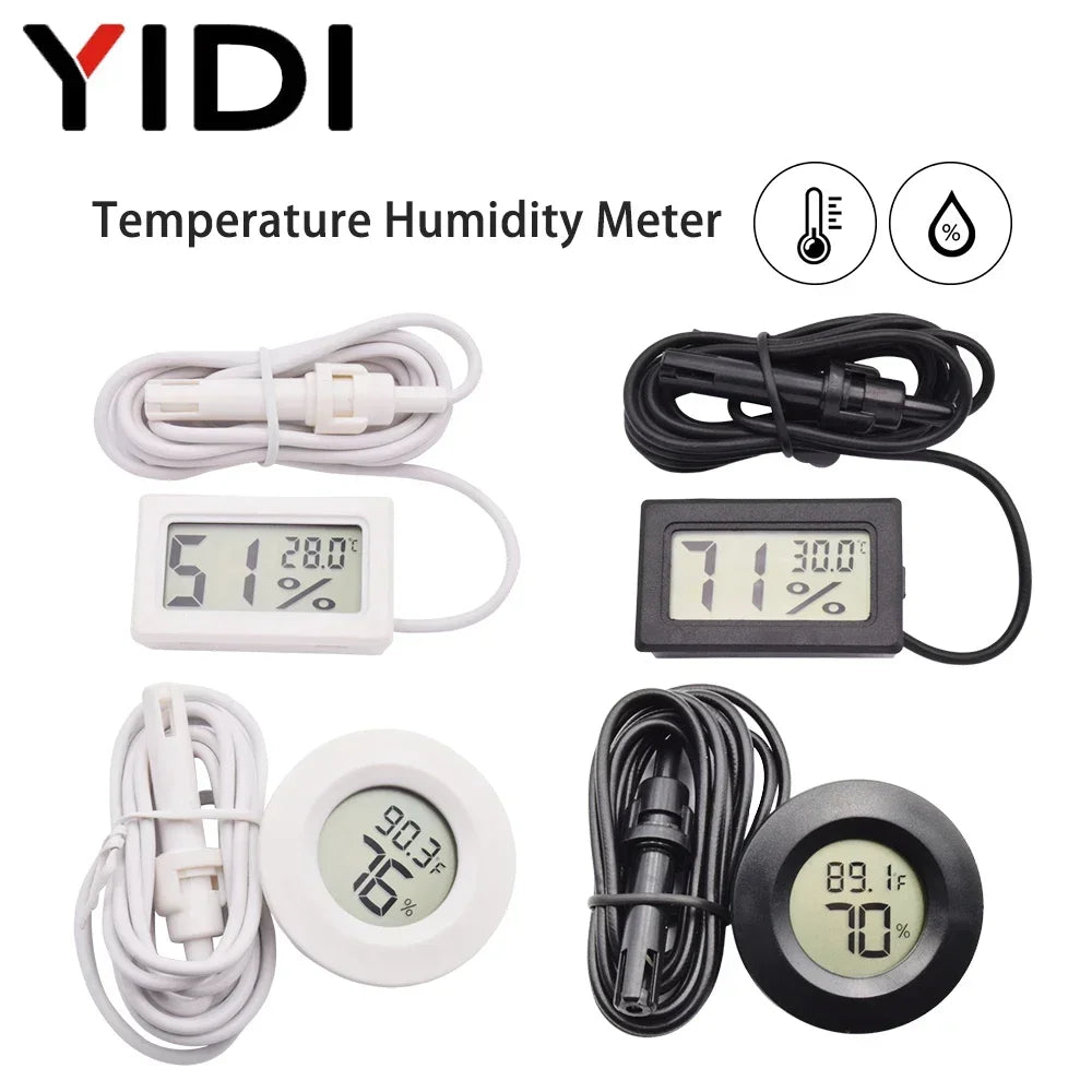 Thermomètre hygromètre numérique à sonde pour couveuse