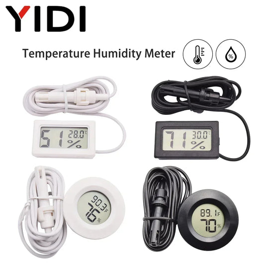 Thermomètre hygromètre numérique à sonde pour couveuse
