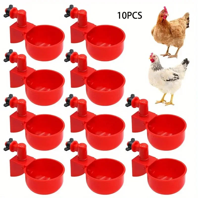 Abreuvoirs automatiques pour poules — coupelles à flotteur, lot de 20