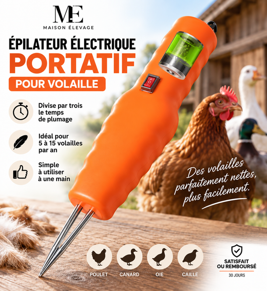Épilateur électrique portatif pour volaille